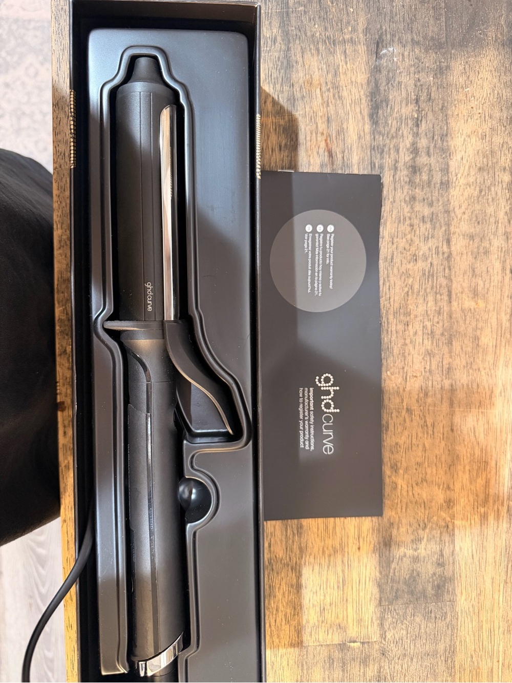 ghd Curve Curling Wand, 1.25", Black